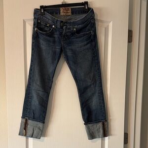 Guess Dark Blue Crop Jeans size 28 women’s